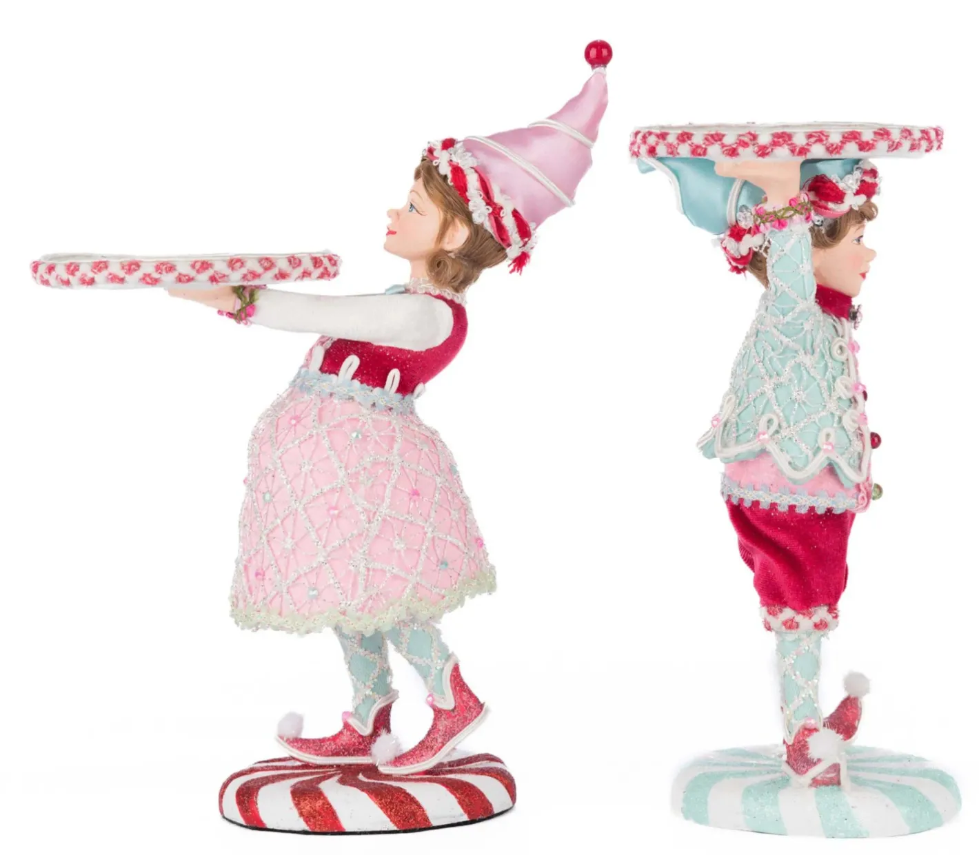 Katherines Collection Katherine's Collection 9.5" Set of 2 Sweet Delights Gumdrop and Cookie Serving Tray 28-528734 Hot