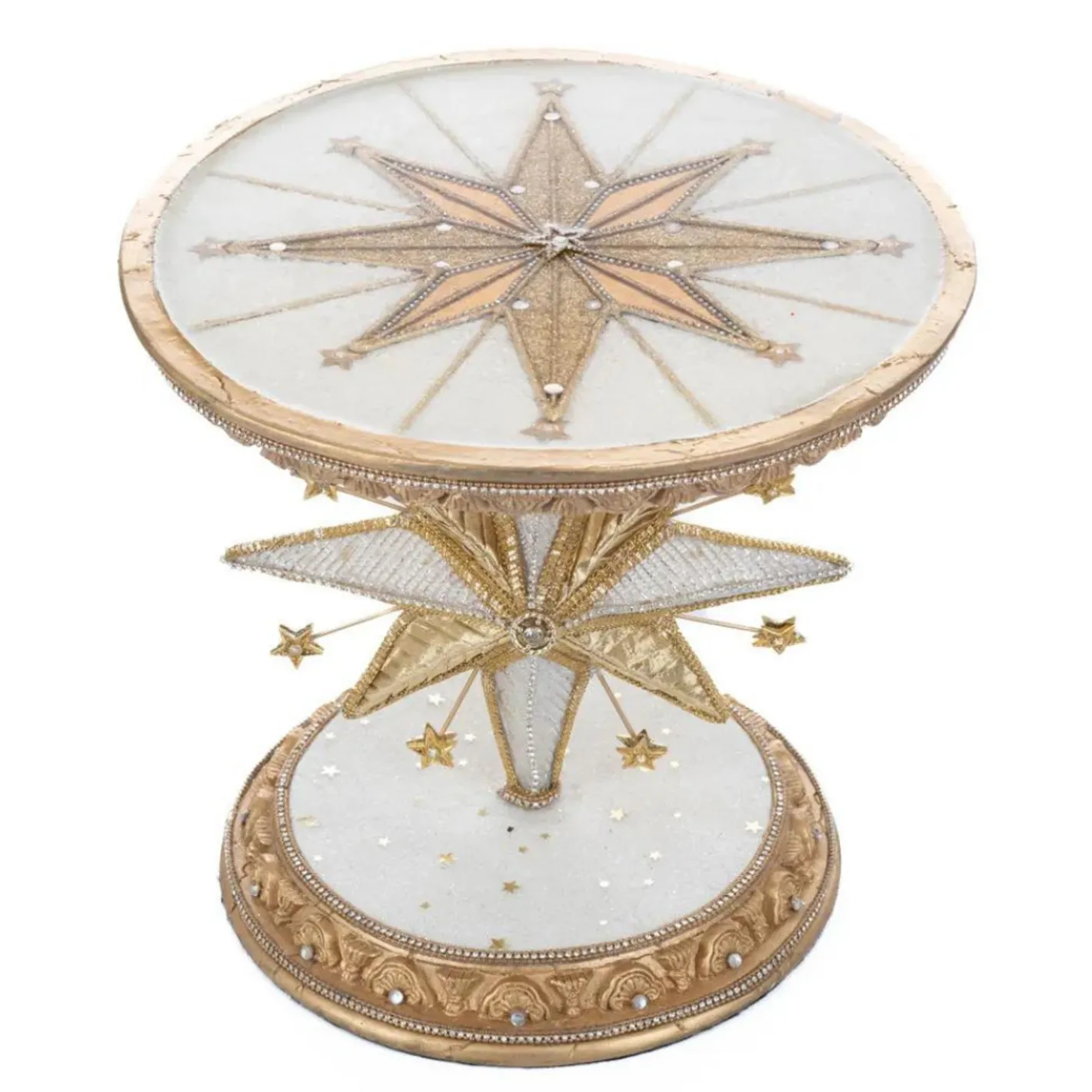 Katherines Collection Katherine's Collection 10.75" Starry Nights Bethlehem Star Cake Stand 28-328020 Online