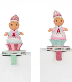 Katherines Collection Katherine's Collections 9.5" Sweet Delights Set of 2 Gingerbread Stocking Holder 28-528747 Hot