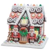 Kurt Adler 9.5" Battery Operated LED Cookie Gingerbread House Christmas Decoration GBJ0058 Discount