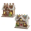Kurt Adler 4.5" Battery Operated Light Up Lollipop House & Bubble Gum Factory Gingerbread Christmas Ornament JEL1417 Outlet