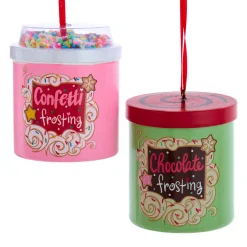 Kurt Adler 2.5" Cake Frosting Can Christmas Ornament D4367 Sale