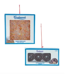 Kurt Adler 3.75" Crumb Coffee Cake or Chocolate Donuts Christmas Ornament J9256 Online