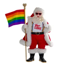 Kurt Adler 10" Fabriché Pride Santa Christmas Figure FA0179 Sale