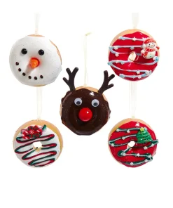 Kurt Adler 2.5" Foam Decorated Donut Christmas Ornament D4640 Clearance