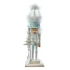 Kurt Adler 20" Hollywood Nutcrackers Lighted Animated Musical White Soldier Water Globe Hat Nutcracker HA0729 Discount