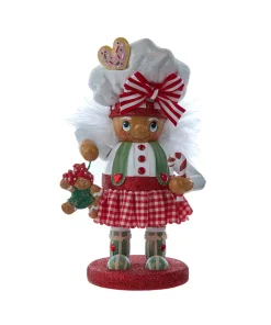 Kurt Adler 10" Hollywood Nutcrackers Gingerbread Baker Girl Nutcracker HA0713
