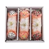 Kurt Adler 4.75" Noble Gems Cannoli Glass Christmas Ornaments Set of 3 NBX0136