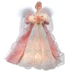 Kurt Adler 14" Pink & Ivory Angel Christmas Tree Topper UL2252 Outlet