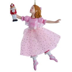 Kurt Adler 6.75" Pink Clara Ballerina Christmas Ornament E0848 Outlet