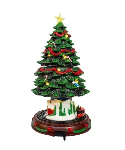 Kurt Adler Animated Musical Turning Christmas Tree Tabletop Decoration JEL1333 Discount