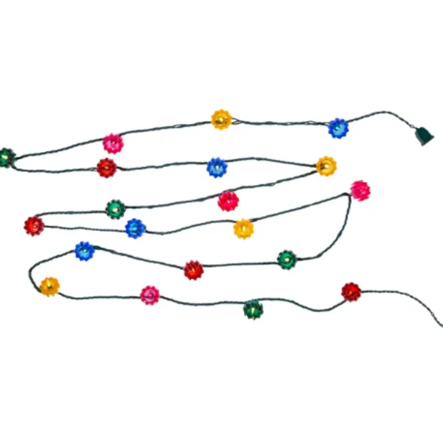 Kurt Adler Multicolor Crown Light Set UL4347 New