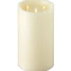Liown 10" Moving Triflame Ivory Unscented Battery Candle 18017 Sale