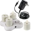Liown Rechargeable 1.6" Moving Flame Tealight System with Charger 36120 Clearance