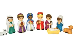 General Foam 9pc Christmas Blow Mold Child Nativity Set C4660 New