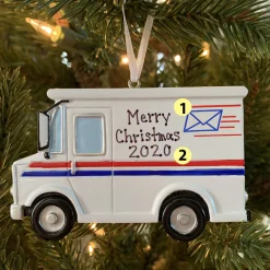 Polar X Postal Worker Mail Truck Personalized Christmas Ornament OR1815 New