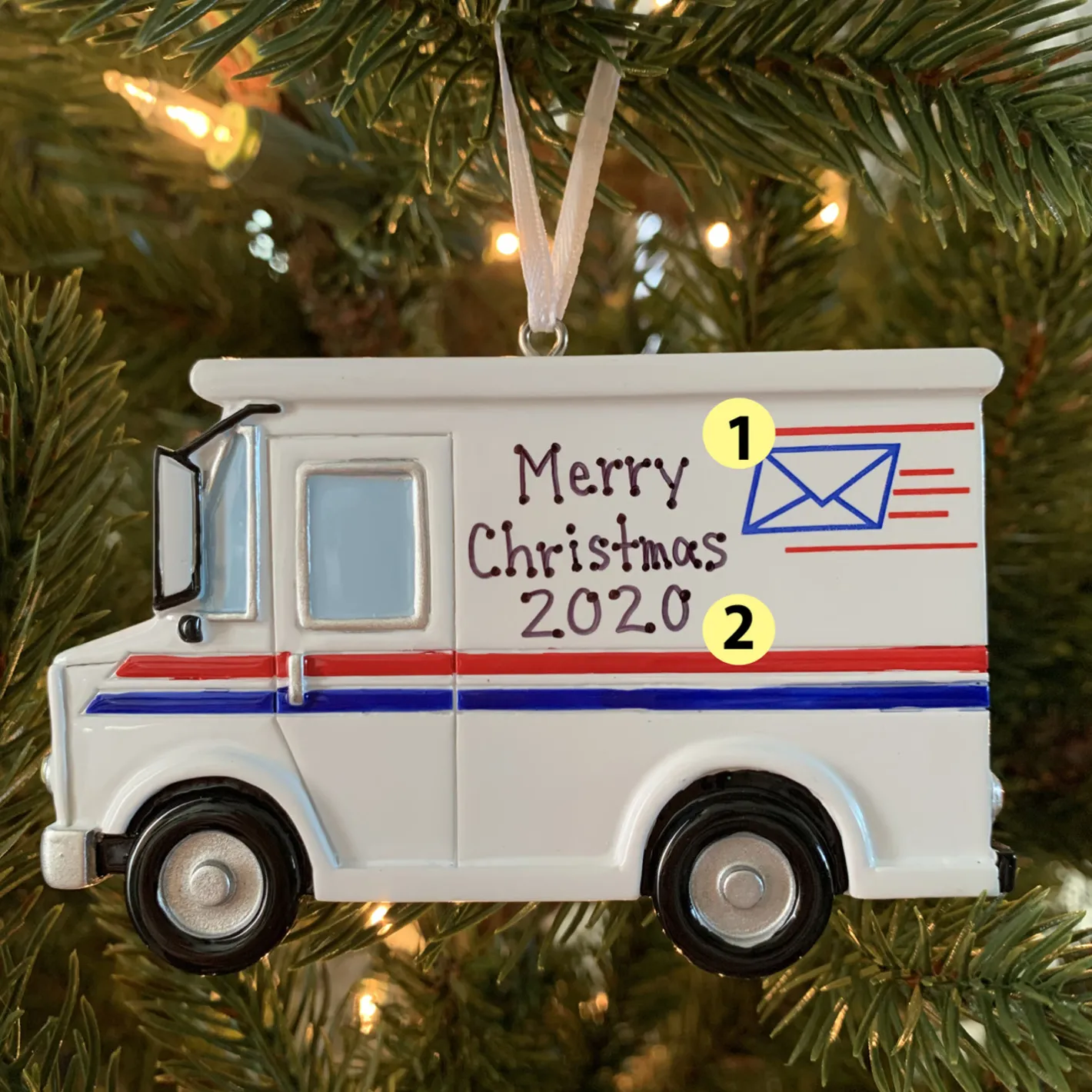 Polar X Postal Worker Mail Truck Personalized Christmas Ornament OR1815 New