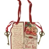 Primitives By Kathy 6" Santa's Magic Key Christmas Ornament 105053 Outlet