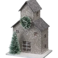 Primitives By Kathy Glittered Barn and Houses Sitter Set 104279 New