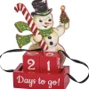 Primitives By Kathy Snowman Days To Go Christmas Countdown 115323 Sale