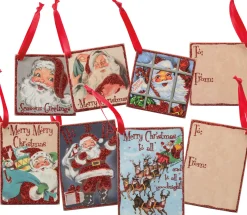 Primitives By Kathy Vintage Santa Gift Tag Set 32284