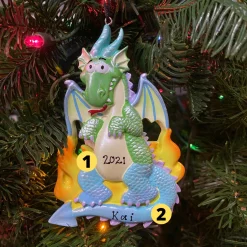 Polar X Rainbow Dragon Personalized Christmas Ornament OR962 Discount