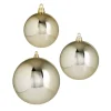 Raz Imports Raz 3", 4", or 6" Large Champagne Shiny Ball Christmas Ornaments