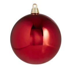Raz Imports Raz 3", 4", or 6" Large Red Shiny Ball Christmas Ornaments Hot