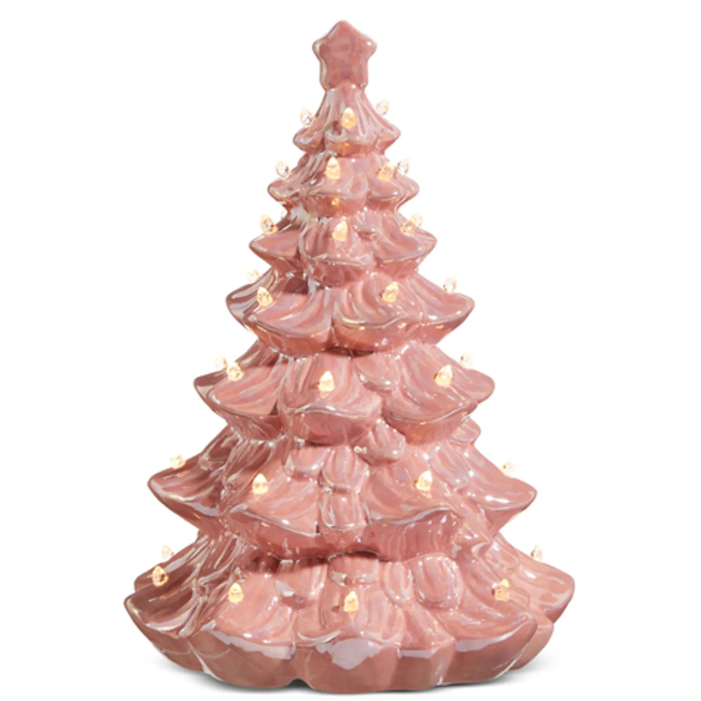 Raz Imports Raz 5", 8", or 13" Lighted Pink Ceramic Christmas Tree Sale