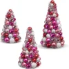Raz Imports Raz 10", 13", or 15.5" Pink and Silver Ball Ornament Christmas Tree Decoration Outlet