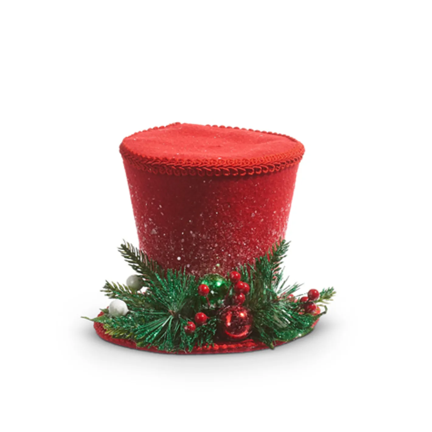 Raz Imports Raz 7", 10.5", or 12" Red Top Hat Christmas Decoration Outlet