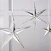 Raz Imports Raz 5.75", 12", or 15" Silver Mirrored Star Christmas Ornament Sale