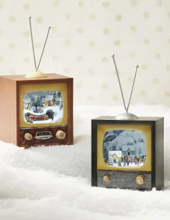 Raz Imports Raz 10" Animated Musical Television Christmas Decoration 3516162