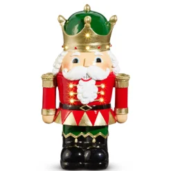 Raz Imports Raz 12.5" Black Hat or Green Hat Lighted Nutcracker Christmas Decoration Sale
