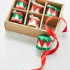 Raz Imports Raz 2" Box of 6 Drum Glass Christmas Ornament 4322835