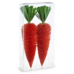 Raz Imports Raz 14" Box of 2 Sisal Orange Bottle Brush Carrot Decoration 4415500 Hot