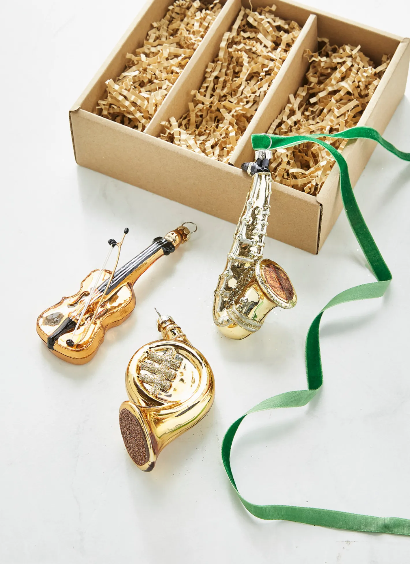 Raz Imports Raz 4.5" Box of Musical Instruments Glass Christmas Ornaments 4320907 Hot