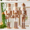 Raz Imports Raz 15.5" Brown and White Wooden Gingerbread Nutcracker Christmas Decoration 4422824 Online