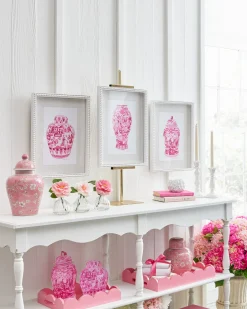 Raz Imports Raz 18.5" Bubblegum Pink Scalloped Easter Trays Set of 2 4559001 Clearance