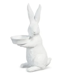 Raz Imports Raz 8.25" Bunny Holding Votive Easter Candle Holder 4411096 Sale