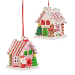 Raz Imports Raz 2.75" Candy Gingerbread Tree Christmas Ornament Set of 2 4520042 Best