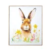 Raz Imports Raz 24" Carved Wood Floral Bunny Framed Art 4116019 Best
