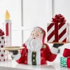 Raz Imports Raz 28.75" Christmas Table Top Santa Butler Figure with Serving Platters 4510332 Hot