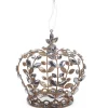 Raz Imports Raz 7.5" Clear Jeweled Crown Christmas Ornament 4513574