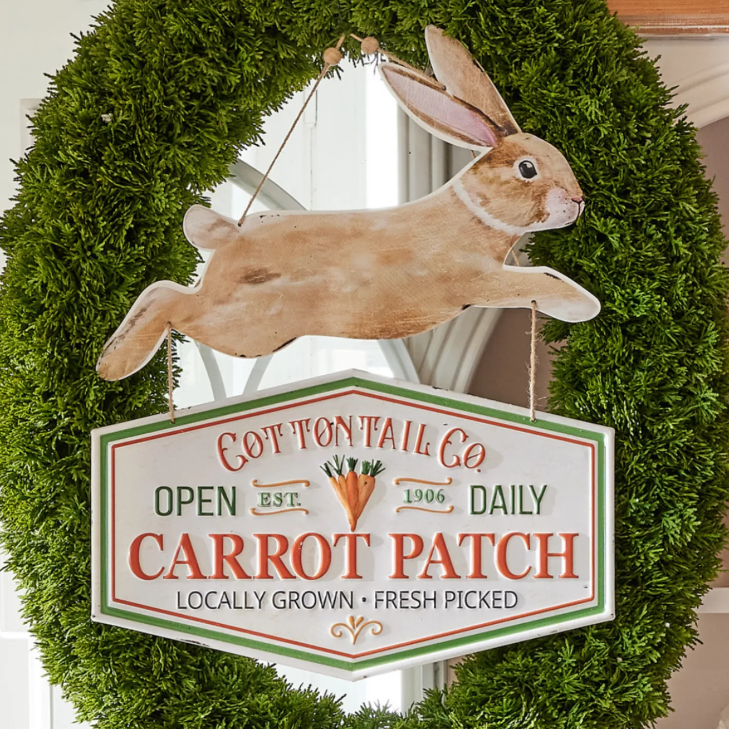 Raz Imports Raz 19" Cottontail Co. Hanging Easter Sign 4411201 Online