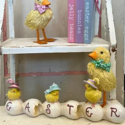 Raz Imports Raz 11" Easter Chicks on Eggs Easter Decoration 4211095 New