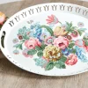 Raz Imports Raz 20.5" Floral Print Oval Tray Spring Decoration 4257267 Best