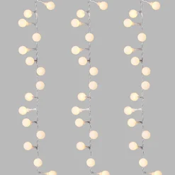 Raz Imports Raz 8' Frosted Snowball Warm White Snake Light Christmas Lights L4237015 Discount