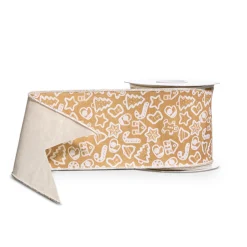 Raz Imports Raz 4" Gingerbread Wired Christmas Ribbon R4571821 Best