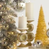 Raz Imports Raz 10" Gold and Silver Vintage Candle Holders Christmas Decoration 4530527 Clearance